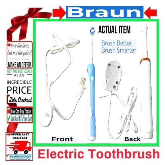 🛑 BRAUN/ORAL B Pro ➕🆒 ELECTRIC TOOTHBRUSH Rechargeable TOOTHBRUSH 💸BUY NOW‼️ - Picture 3 of 15